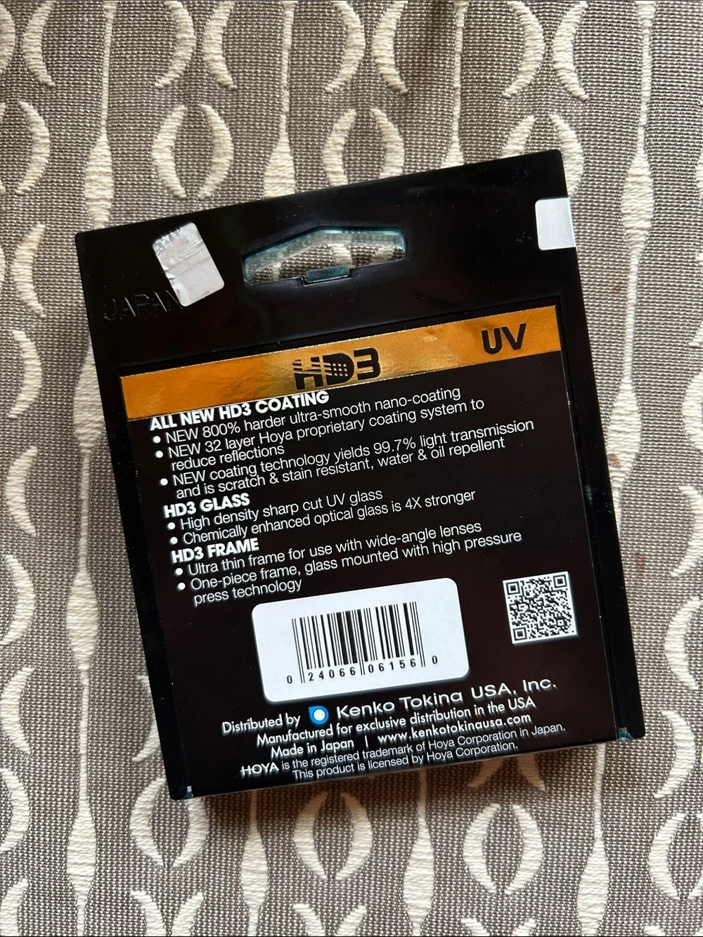 HOYA HD3 UV Filter - size 77